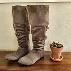 Torrid extra wide calf slouch knee high boots 9W